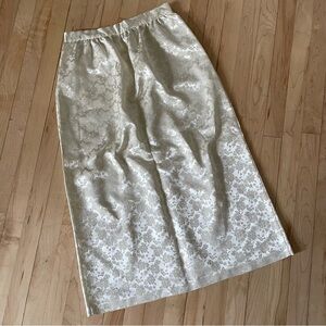Gunne Sax vintage satin midi skirt
